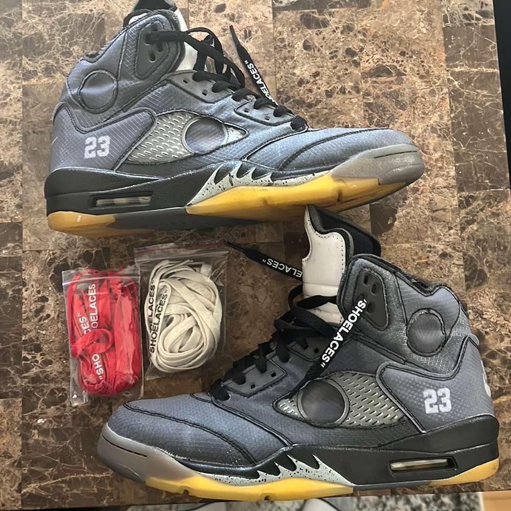 Jordan 5 Retro x Off -White Black